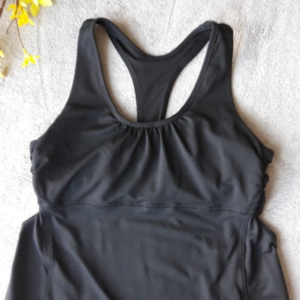 Lululemon Black Tone It Tank Active Yoga Top